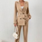 Elegant Solid Color Two-piece Lapel - Image 5