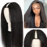 Lace Free Mechanism Yaki Straight Pure Human Wig - Image 2