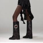Women's All-matching Mid Heel Knee-high Boots - Image 2
