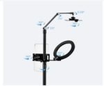 Mobile Phone Tablet Stand Shooting With Fill Light Floor Vertical Folding Rotation - Image 6