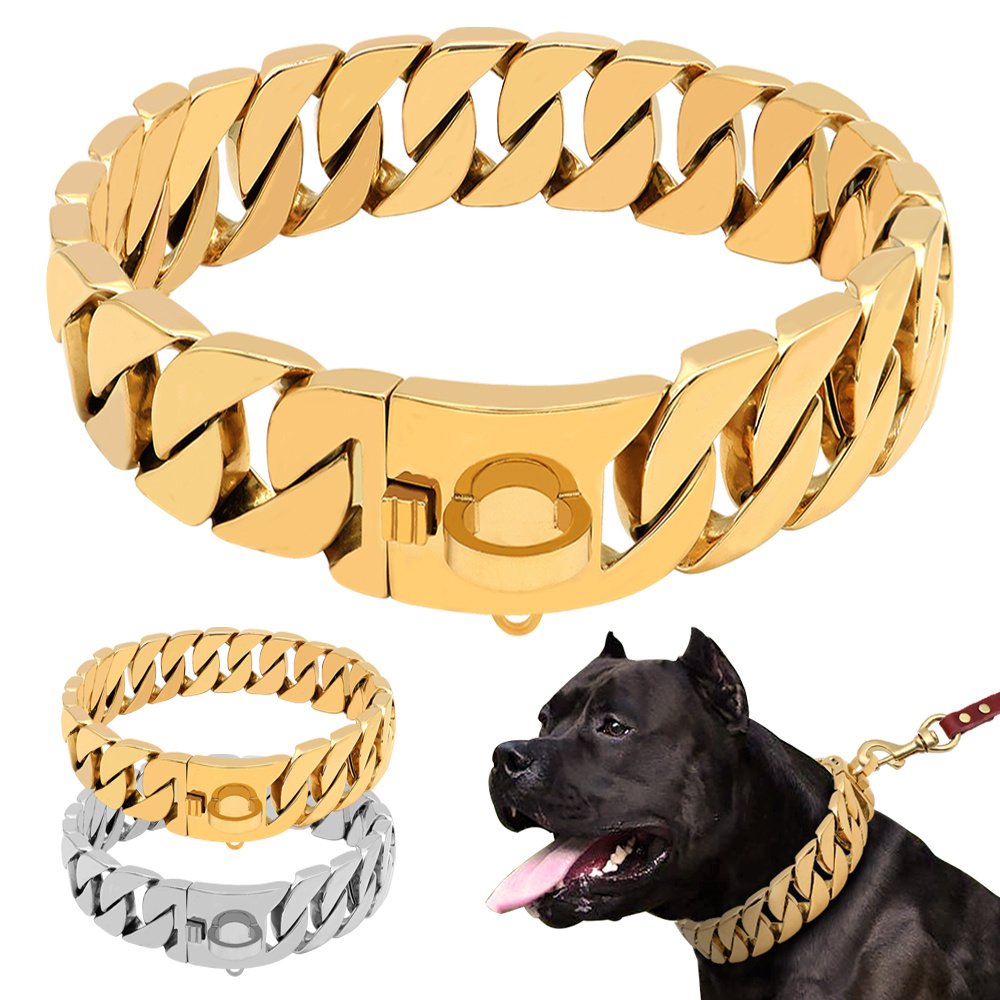7596851144486-1.jpg Stainless steel dog chain - Image 1