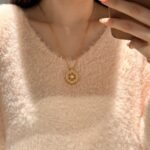 Heavy Industry Ancient Chinese Compass Necklace