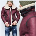 Men's Leather Leisure Warm Flight Jacket - Image 2
