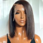 Super Double Drawn 13x4 Brown Lace Frontal Wig - Image 4