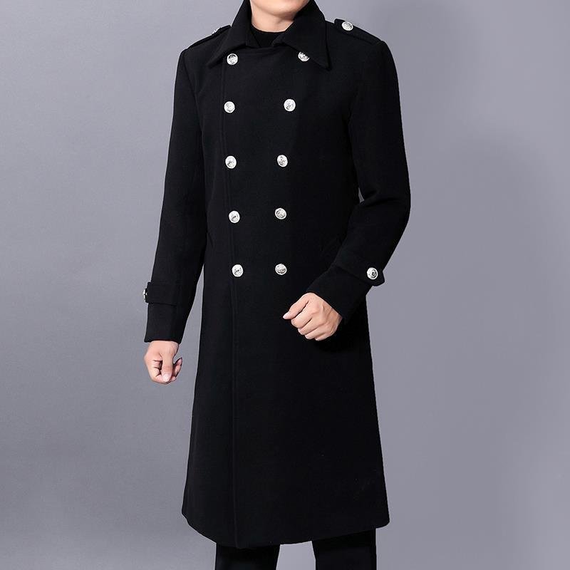 787ea804-342e-4101-a58a-761a14ea699f-7.jpg Autumn And Winter New Slim-fit Wool Coat Men's Coat - Image 1