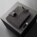 Jacquard Double-strand Thickened Long-sleeved Sweater - Image 5