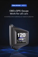 Car Display AP-1 Car HUD Head-up Display OBD GPS Driving Computer Code Table - Image 7