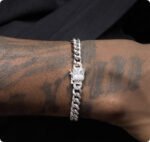 S925 Sterling Silver Cuban Bracelet Men And Women Hip Hop - Image 4