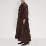 Hollow Jacquard Sling Lace See-through Loose Ribbon Elegant Dress - Image 2