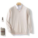 Men's Solid Color Plus Size Winter Bottoming Knitted Sweater - Image 7