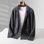 Wool Cardigan Suit Lapel Loose Fashionable Jacket - Image 4