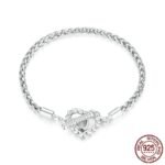 Original Niche S925 Sterling Silver Heart-shaped Base Bracelet - Image 3