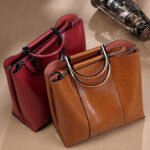 Handmade Original Genuine Leather Women's Bag Portable - Image 3