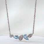 Irregular Water Drop Inlaid Zircon High Fashion Necklace