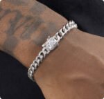 S925 Sterling Silver Cuban Bracelet Men And Women Hip Hop - Image 6