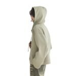 Drawstring At Hem Cropped Hoodie Women's Loose Top - Image 5