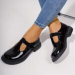 Mary Jane Flats Elegant Loafers With Round Toe Hook - Image 3