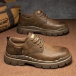 Men's Autumn Black Soft End Business Leather Men's Shoes Outdoor British - Image 2