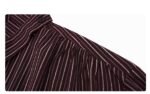 French Style Vintage Vertical Stripes Long Sleeve Tie Shirt - Image 6