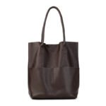 Simple Commute Soft Cowhide Bucket Bag - Image 4
