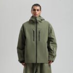 Men's Waterproof Breathable And Loose Zip Ski Suit Jacket - Image 7