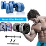 Adjustable 20-25 KG Water-filled Dumbbell for Men Home Fitness  Arm Muscle Training Equipment Portable Convenient Water Injection Dumbb