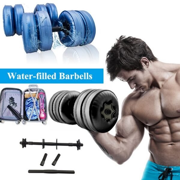 Adjustable 20-25 KG Water-filled Dumbbell for Men Home Fitness  Arm Muscle Training Equipment Portable Convenient Water Injection Dumbb