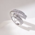 Women's Micro-inlaid Full Rhinestone Zircon S925 Sterling Silver Ring
