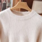 Half Height Round Neck Mink Fleece Fashionable Soft And Versatile Women's Fleece Sweater - Image 3
