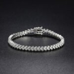 Fashion Moissanite Plaid Bracelet For Women