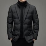 Fake Two-piece Suit Down Jacket Business Men - Image 4