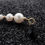 14K Gold-plated Natural Pearl Separated Bead Patchwork Bracelet For Men's Hip-hop Necklace - Image 5