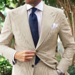 Men's Seersucker Striped Suit Two-piece Suit - Image 5