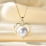 Natural Freshwater Pearl Heart Pendant Female S925 Sterling Silver Light Luxury - Image 3