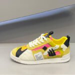 Fashion Soft Bottom Low-top Fabric Leather Stitching Breathable Personality Casual Shoes - Image 7