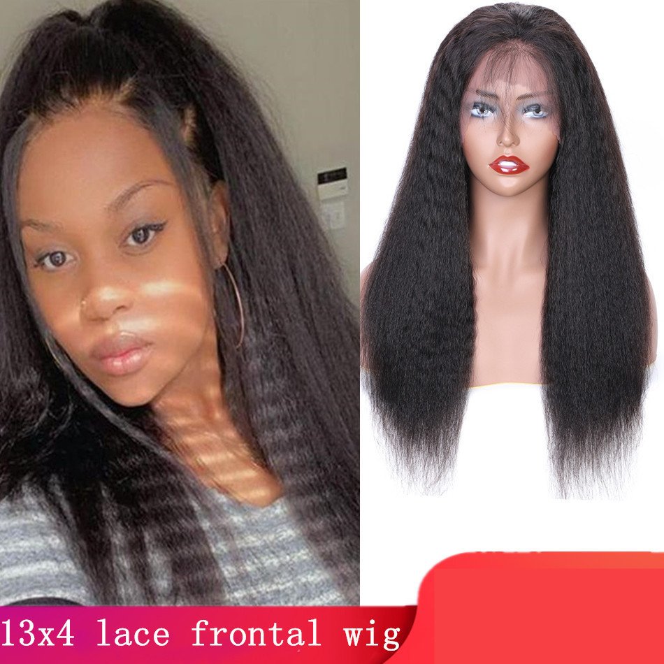 9279efc8-31cb-4e22-9305-72dd2911e2f1-1.jpg Yaki 13x4 Lace Frontal Wig Kinky Straight - Image 1