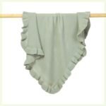 Knitted Baby Blankets Newborn Swaddle Wrap Ruffle - Image 10