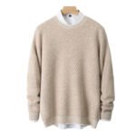 New Round Neck Woolen Sweater Men's Knitted Sweater Casual Fashion Long Sleeve Base - Image 5