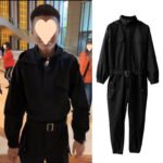 Workwear Jumpsuit Men's Hooded Couple Jacket Suit Ankle-tied - Image 2