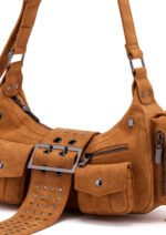 Simple Retro Versatile Suede Women's Handbag Shoulder Bag - Image 3
