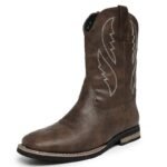 Retro Autumn And Winter Western Cowboy Worker Boot - Image 2