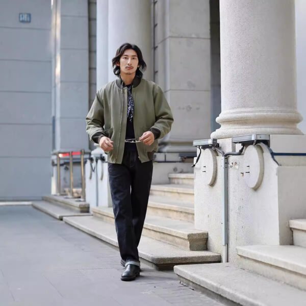 Solid Color Tank Jacket Stand Collar Coat