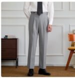 Draping Cropped Suit Pants Men's Korean-style Loose - Image 5