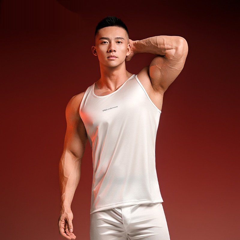 97224e70-7a37-4032-a4a4-b62918c6effb-1.jpeg Quick-drying Seamless Vest Sexy Light Luxury Satin - Image 1