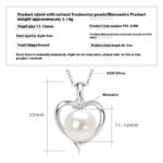 Natural Freshwater Pearl Heart Pendant Female S925 Sterling Silver Light Luxury - Image 5