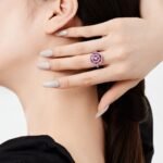 Sterling Silver Personalized Round Shield Design Simple Fashion Advanced Ring - Image 4