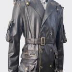 Men's Motorcycle Plus Size Leather Jacket - Image 3