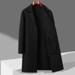 Autumn And Winter Woolen Coat Casual Long - Image 4