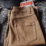 Workwear American Retro Khaki Jeans Maillard Straight Casual - Image 2