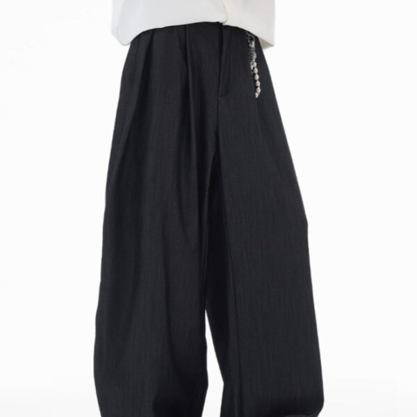 American Retro Texture High Intelligence Machete Suit Pants